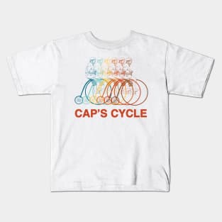 Cap’s Cycle Penny Farthing Kids T-Shirt